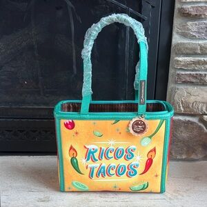 NWT Hot Chocolate Design “RICOS TACOS” Tote Bag/Purse